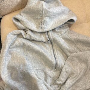 Heather Grey Lululemon Half-Zip Sweatshirt